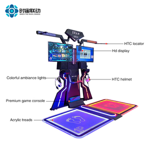 Vr deux contre console de <span class=keywords><strong>jeu</strong></span> à détection de mouvement <span class=keywords><strong>multijoueur</strong></span> en ligne grand tir Thunder dark battlefield experience museum equipment - Product Image 3
