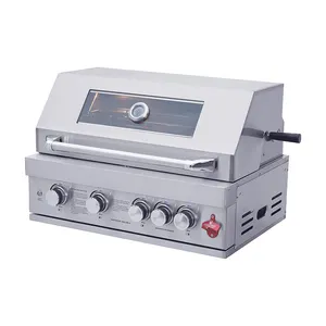HNS不锈钢户外烧烤燃气烤架易于清洁燃气烧烤烤架