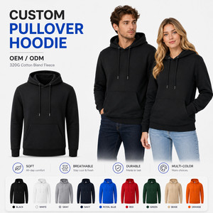 Sweat-shirt à capuche unisexe personnalisé avec logo, en molleton vierge, style streetwear premium, tailles S-4XL, coloris Ebony Night Blue, vente en gros - Product Image 1