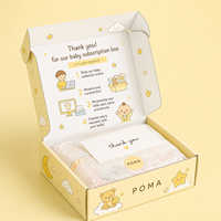 Boîte en carton ondulé écologique personnalisée avec impression recto-verso et papier de soie pour vêtements, chaussures, jouets et fournitures scolaires pour enfants