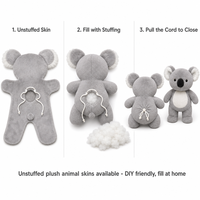 Boneka Koala Plush 40cm dengan Pakaian dan Sepatu yang Dapat Disesuaikan, Isi Kapas PP, Warna Kustom - OEM/ODM Mainan Hewan Boneka Kustom untuk Grosir
