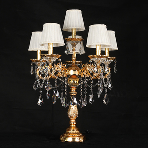 Lampe de table vintage moderne en cristal avec source de lumière LED pour salon, suite d'hôtel, chambre à coucher, bureau, luminaire classique - Product Image 3