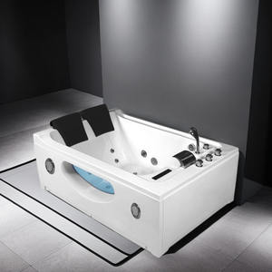 Moderna Bañera de Hidromasaje Doble de Acrílico <span class=keywords><strong>para</strong></span> el Hogar, <span class=keywords><strong>Spa</strong></span> <span class=keywords><strong>para</strong></span> <span class=keywords><strong>Parejas</strong></span>, Diseño Ergonómico, Masaje de Burbujas, Relajación, Comodidad, Uso en el Baño - Product Image 5
