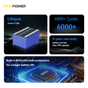 200Ah LiFePO4リチウムイオンソーラーバッテリーパック<span class=keywords><strong>12V</strong></span>大型リチウムグループスマート200A BMS RS485/RS232/CAN通信ポート - Product Image 6
