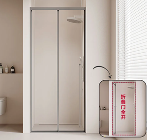 Paroi de douche rectangulaire en aluminium, design moderne, facile à nettoyer, durable, garantie 1 an, solution de projet pour salles de bain - Product Image 4