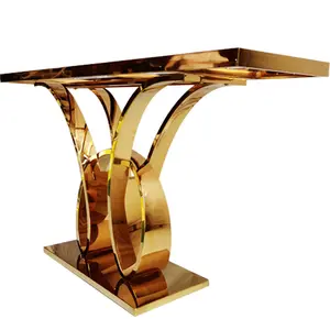 فراشة شكل الفاخرة طاولة وحدة التحكم لغرفة المعيشة مع الذهب قاعدة قرص من الرخام للمنضدة