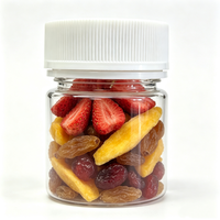 Pot en PET transparent de 3 oz (100 ml) avec couvercle anti-effraction et sécurité enfant, sans BPA, pour aliments
