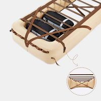 Lit gonflable portable LLOYDBERG avec support extérieur, lit simple pliable, design moderne, confortable, imperméable, capacité de charge de 120 kg