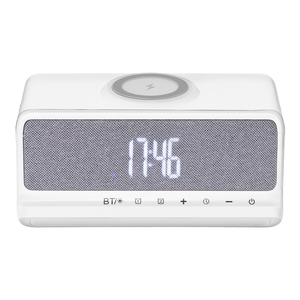 Multi-function V5.4 <b>Speaker</b> with 15W Wireless Charger Night Light Alarm Clock, 2000mAh Battery Touch Control <b>speaker</b> - Product Image 1