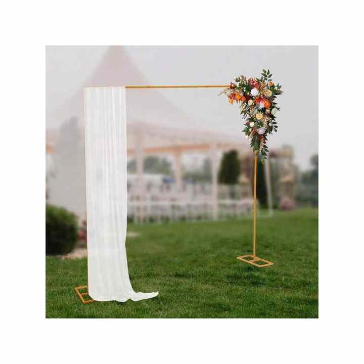 2.4*2.4m Big Wedding Frame Indoor Outdoor Metal Plant Stand Square Wedding Arch Stand Banner Stands for Outdoor Wedding Backdrop