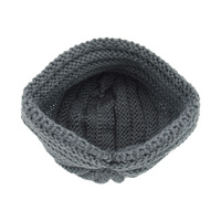 Sombrero de Jersey de nueve Rayas de estilo Europeo Americano para mujer, gorro de punto con puños indios, sombrero de turbante bohemio para Otoño Invierno