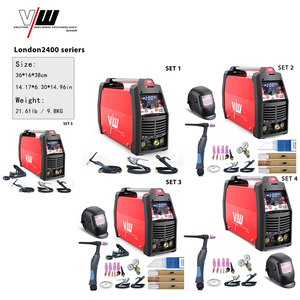 Soldadora TIG <span class=keywords><strong>de</strong></span> Arco <span class=keywords><strong>de</strong></span> Argón VECTOR AC DC con Pulsos, 220V, Inversor IGBT, para Aluminio, Casco <span class=keywords><strong>de</strong></span> Soldadura, Serie London2400 - Product Image 1