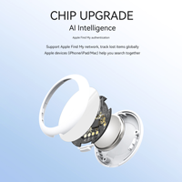 Localisateur anti-perte compact, application Apple Find My, traceur intelligent avec support, porte-clés pour animaux de compagnie, bagages, voiture, sac, avec positionnement précis