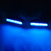 18W 6LED ION Mirror 12V Lampu Peringatan Kedip LED Mobil Motor Strobo Lampu Berkedip