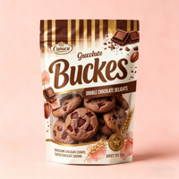 Sachet Doypack Personnalisé en Mylar Biodégradable Imprimé Flexo avec Fermeture Ziplock, Qualité Alimentaire, pour Biscuits, Bonbons, Sucre, avec Logo Personnalisé, Échantillon Gratuit