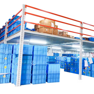 Étagères en acier robustes populaires pour entrepôt, avec plancher en mezzanine, système de rayonnage boulonné et échelle inclinée - Product Image 3