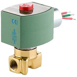 Válvula Solenoide ASCO, Cuerpo de Latón, Tamaño de Tubería de 1/4 Pulgadas, 120/60 110/50 VAC, Acción Directa, Servicio General - Product Image 1