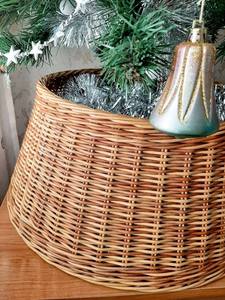 Rotin arbre <span class=keywords><strong>de</strong></span> noël collier tissé arbre <span class=keywords><strong>de</strong></span> noël jupe décor salon Boho saule panier <span class=keywords><strong>de</strong></span> <span class=keywords><strong>rangement</strong></span> pour hiver collier en <span class=keywords><strong>osier</strong></span> - Product Image 5