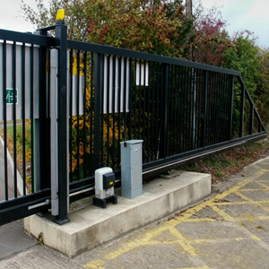 Portails coulissants motorisés à photocellule de sécurité pour allée, nouveaux modèles de portails en <span class=keywords><strong>aluminium</strong></span> électrique bronze, portails coulissants cantilever - Product Image 5