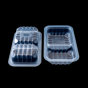 800ml Hộp nhựa hình chữ nhật với <span class=keywords><strong>2</strong></span> ngăn PP vật liệu vật nuôi cho trái cây đông lạnh rau và thịt bao bì - Product Image 2