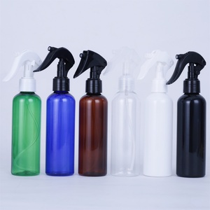 Empty Transparent 100ml 150ml 250ml 300ml 500ml White clear Amber PET Plastic Spray <b>Bottle</b> with Sprayer - Product Image 3