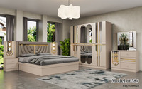 Ensemble de chambre à coucher complet de style turc classique économique, ensemble de meubles de chambre à coucher modernes de taille king