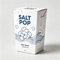 Scatola per Imballaggio Snack in Cartone Rigido Biodegradabile Ecologico con Logo Personalizzato, OEM ODM, Etichetta Privata per Prodotti Secchi