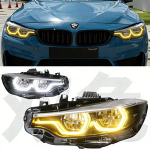 Faros Delanteros LED Personalizables DRL, Actualización Retrofit, 6000K, 6000 Lúmenes, 36W, F32/F36/F80/F82, Serie 4, M3/M4, Amarillo/Ámbar/Rojo, D2H - Product Image 6