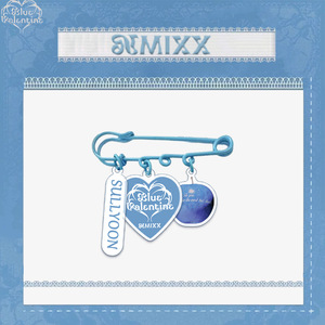 6CM Kpop NMIXX Blue Valentine Comeback Album Broches de hojalata Sullyoon Bae Jiwoo Haewon Ins <span class=keywords><strong>Style</strong></span> Pins Bolsa Accesorios de ropa - Product Image 2