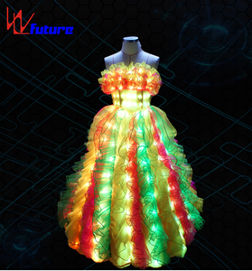 Luci a LED abito da ballo luminoso senza spalline abiti e abiti da festa per la Performance indossare <span class=keywords><strong>tutù</strong></span> da sposa per la vendita - Product Image 1