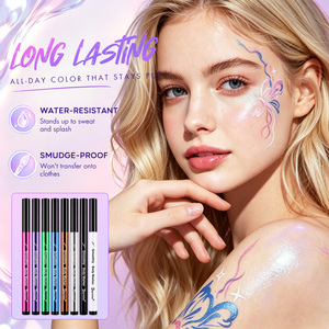 ปากกามาร์คเกอร์เพิร์ลเลสเซนต์แบบขายส่ง หัวแปรงยืดหยุ่น สีชิมเมอร์ กันน้ำ ล้างออกได้ ปลอดสารพิษ ปราศจากพาราเบน รับผลิตแบบ OEM สำหรับงานสัก - Product Image 4