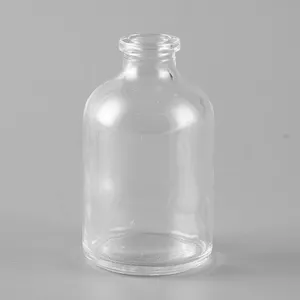 Гарантия качества 50 мл стеклянная бутылка для инъекций флаконы для антибиотиков пенициллин стеклянная бутылка
