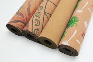 <span class=keywords><strong>Tapis</strong></span> de <span class=keywords><strong>yoga</strong></span> en liège éco-texturé, purement écologique, texture épaisse et antidérapant, impression couleur par transfert de chaleur, intemporel - Product Image 3