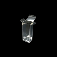 Boîtes en plastique transparentes en gros avec logo personnalisé, boîtes d'emballage en PET, boîtes rectangulaires en PVC PP pour cadeaux