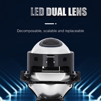 Haute luminosité 70W 5500K 3 pouces Bi LED double lumière projecteur lentille phare de voiture Auto système de foudre accessoires