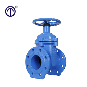 Không tăng STEM PN16 dn150 handwheel sluice Van cổng dễ uốn gang mềm con dấu đàn hồi ngồi mặt bích loại Van cổng - Product Image 5