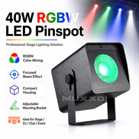 Muxxdj 40W RGBW 4-en-1 Éclairage de Scène LED Mini Pinspot Par Can pour Événements, Spectacles, Discothèques, Mariages et Soirées DJ