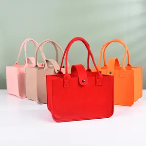 Factory Direct New Design Casual Felt Bag Trendy Women Tote Handbag