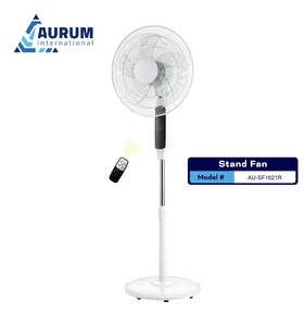 16-Inch Plastic <strong>Stand</strong> <strong>Fan</strong> <strong>with</strong> 3 Speeds <strong>Remote</strong> Control Electric <strong>Oscillating</strong> for Outdoor and Household Use - Product Image 1