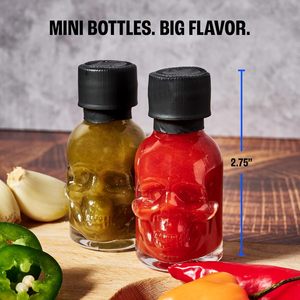 Salsa Picante para Hombre, Inferno Flight, 21 Niveles de Picantez, Mini Botellas con Forma, Desafío Picante con Chile Habanero Ghost Pepper - Product Image 6