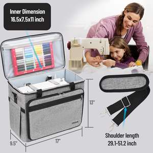 Bolsa de Almacenamiento de Costura de Doble Capa de Gran Capacidad, para Máquinas de Coser Portátiles, con Buena Calidad, Muestra Gratis - Product Image 4