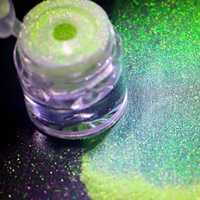 Pigment Caméléon Nouveau Nail Art Aurora MACA Mica Poudre de Paillettes Néon Iridescente Polarisée Décorations 0.8g Vente en Gros Usine
