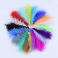 Marabout naturel plume de dinde pour bricolage artisanat cheveux Costume accessoire de pêche mouche attachant matériel ornement rêve frange décor