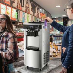 SIHAO-8228H Machine à crème glacée aux fruits congelés entièrement automatique à usage professionnel nouveauté tableau contrôleur lait eau crème glacée molle - Product Image 4