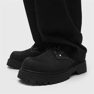 Zapatos para Hombre 2026, Diseño Original, Zapatos de Punta Ancha para Hombre, Transpirables, Estilo Británico, con Suela Gruesa, de Caña Alta, Casuales - Product Image 2