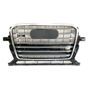 Griglia Anteriore SQ5 Sostitutiva, Griglie Auto Nero Lucido Cromato, Griglia Anteriore <span class=keywords><strong>Q5</strong></span> per <span class=keywords><strong>Audi</strong></span> <span class=keywords><strong>Q5</strong></span> 2013 2014 <span class=keywords><strong>2015</strong></span> - Product Image 3