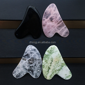 Toptan Doğal <span class=keywords><strong>GuaSha</strong></span> Gül Kuvars Levhalar Kristal El Sanatları Cilalı Karışık Malzeme Obsidyen Dilimleri Masaj Aletleri için - Product Image 2