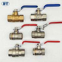 Válvula de Bola de Latón BOTE de Paso Completo CW617N 600 WOG con Recubrimiento de Cromo PN30 de 1/2\" - 4\" Pulgadas para Cierre de Gas, Agua y Aceite