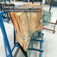 Klares Gebogenes Gehärtetes Sicherheitsglas Benutzerdefinierte Form Strenge Qualitätskontrolle Großmengen Verfügbar