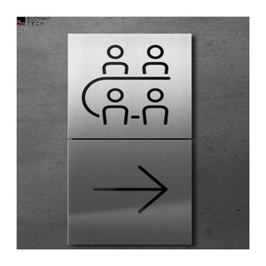 BUOYANT Interior Acrylic Doorplate Signs Building LED <b>Illuminated</b> House Number Signage Light Room Name Hotel Sign Board Plate - Product Image 3